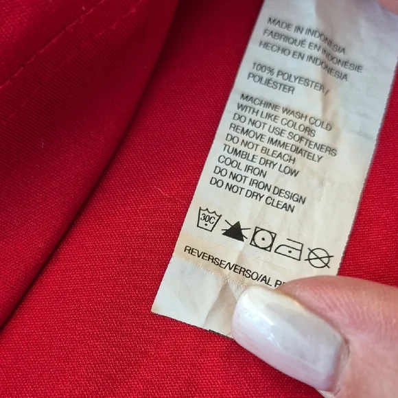 Izod Red Polo Mens Shirt with Striped Collar Short Sleeve - Picture 10 of 15